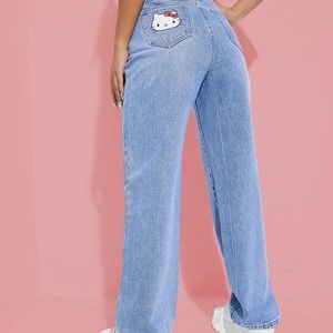 SHEIN X HELLO KITTY JEANS